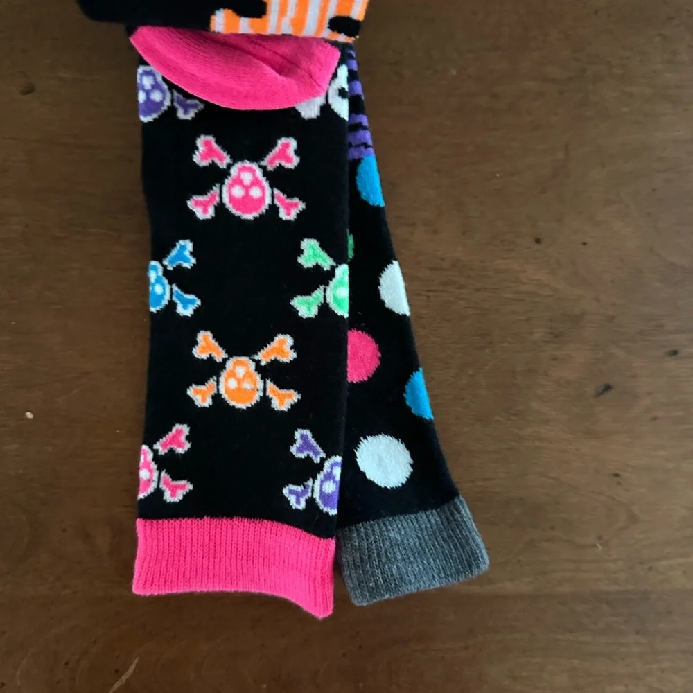 3 pairs Mixaroos vibrant knee high socks